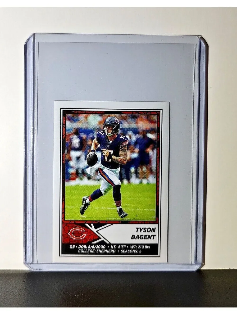 Tyson Bagent 2024 Panini NFL Sticker #363 Chicago Bears